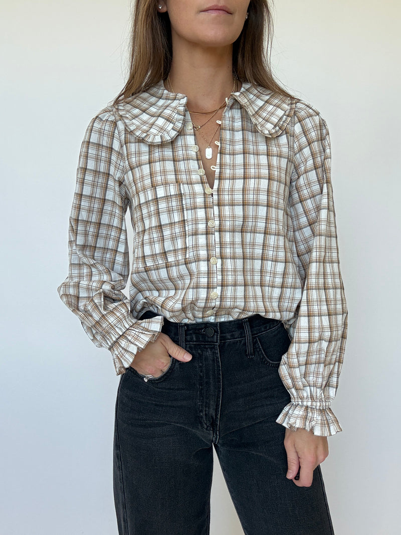 Hattie Plaid Blouse