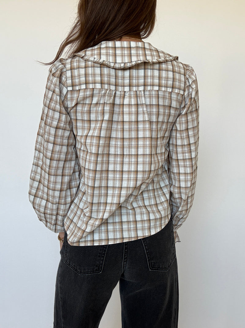 Hattie Plaid Blouse