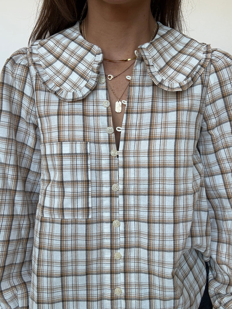 Hattie Plaid Blouse