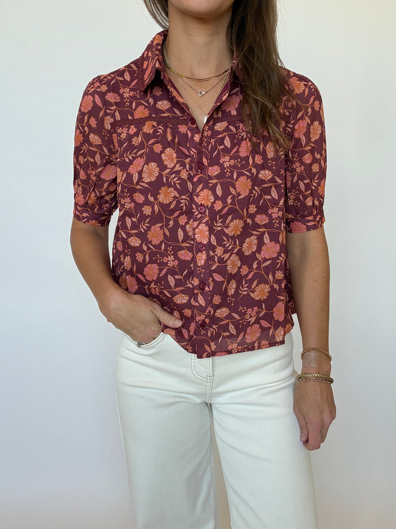 Ember Floral Top
