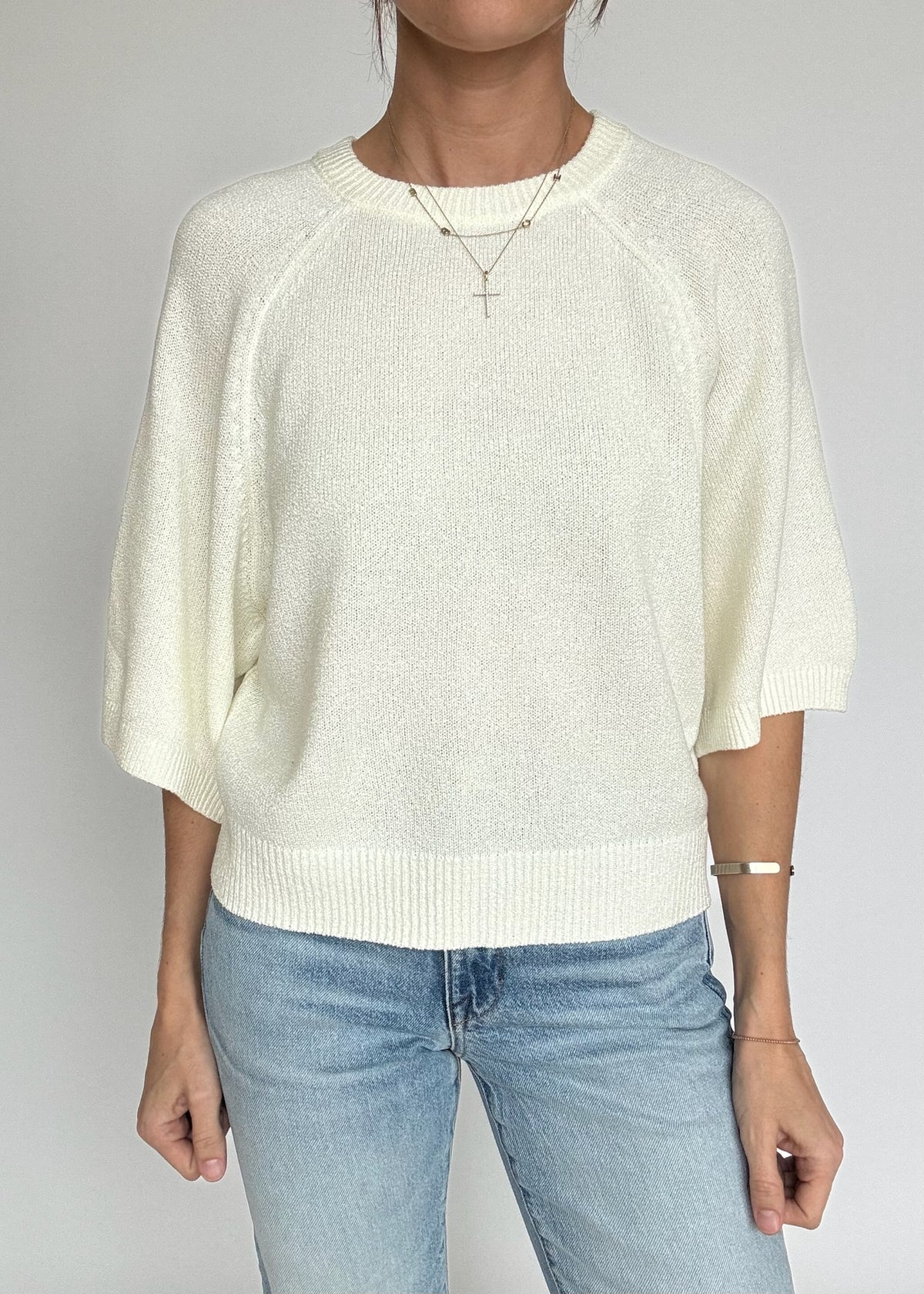 Lauren Wide Sleeve Sweater - Cream