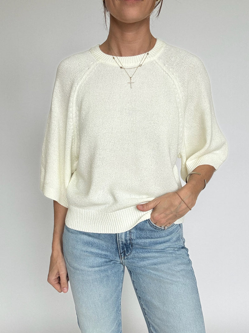 Lauren Wide Sleeve Sweater - Cream