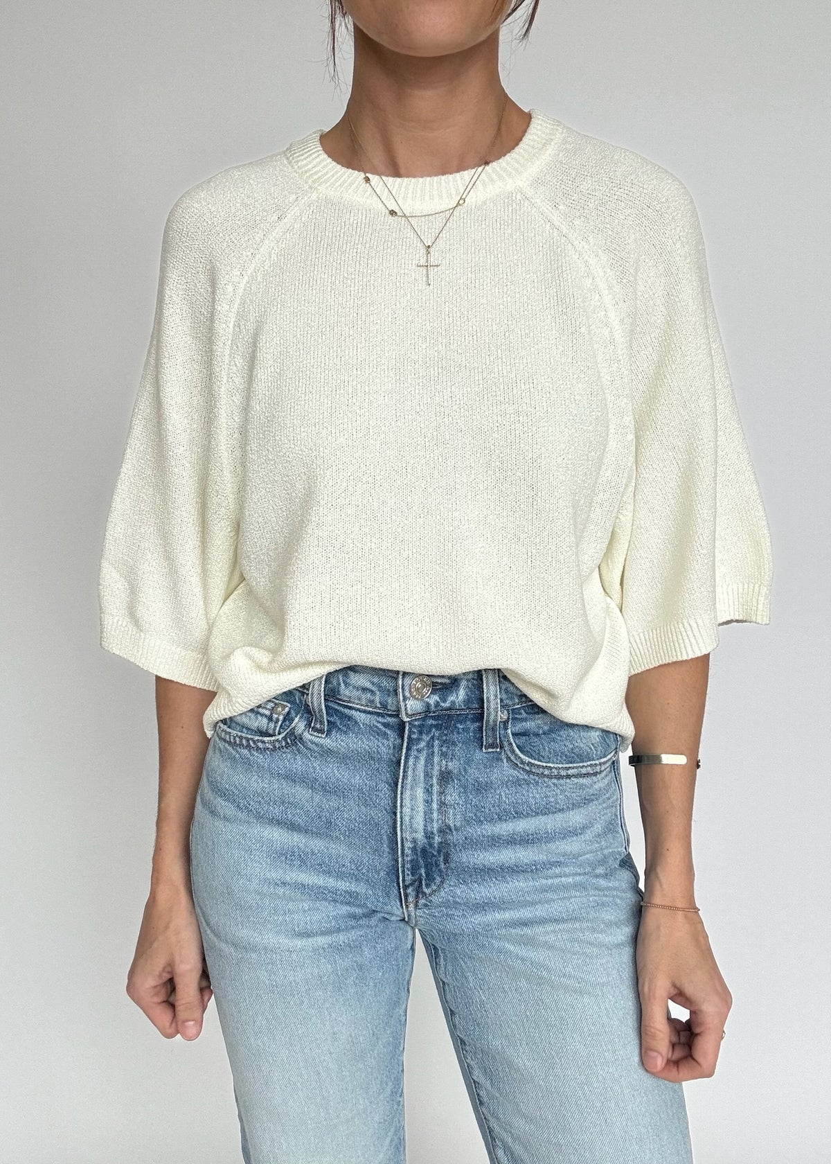 Lauren Wide Sleeve Sweater - Cream