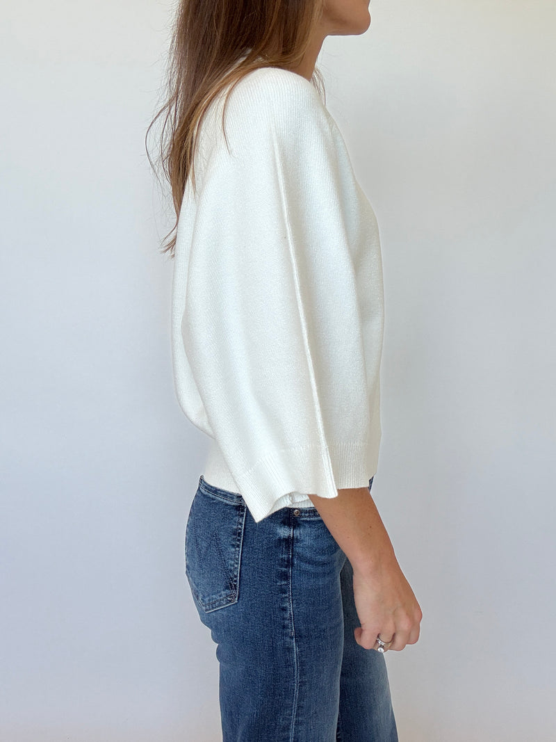 Hazen Wide Sleeve Sweater - Cream