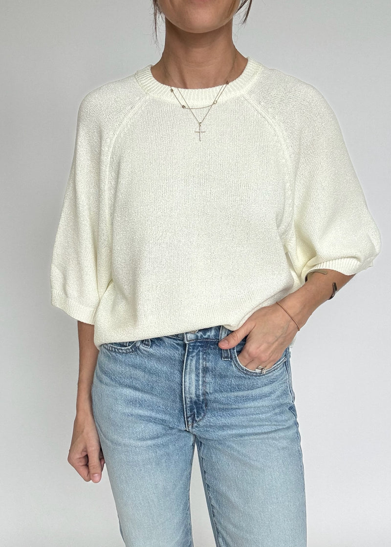 Lauren Wide Sleeve Sweater - Cream