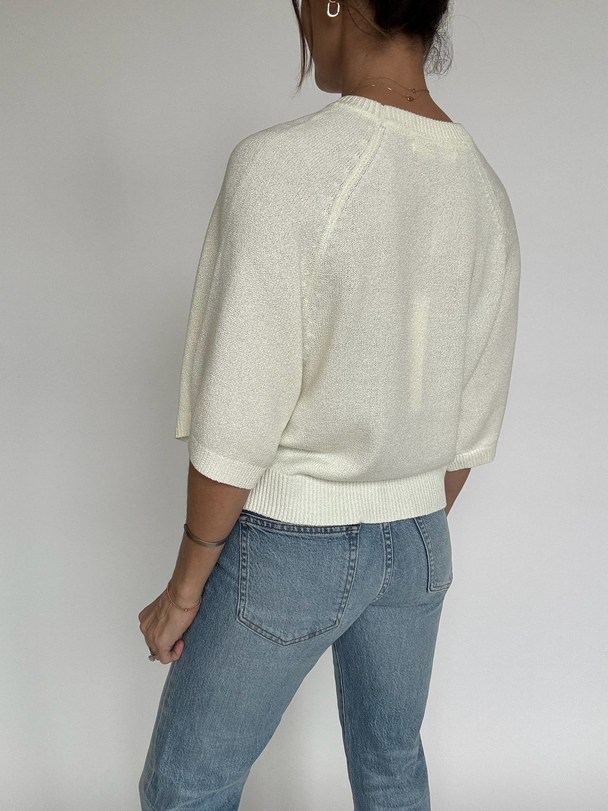Lauren Wide Sleeve Sweater - Cream
