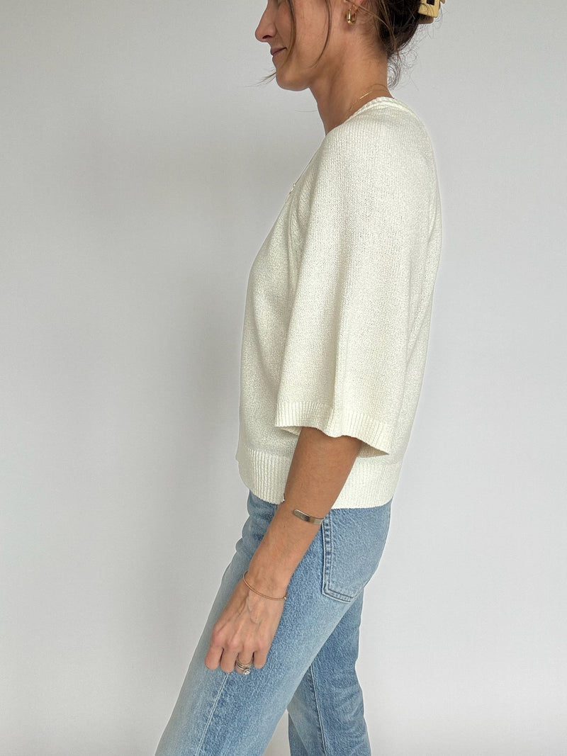 Lauren Wide Sleeve Sweater - Cream