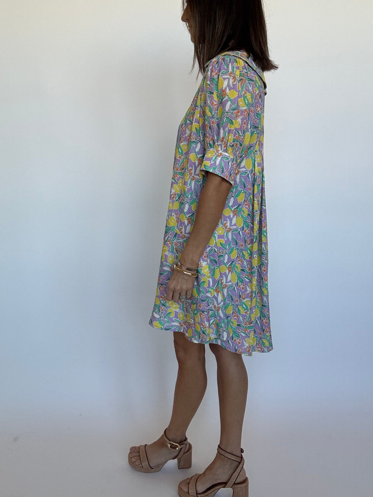 Citron Flowy Sundress