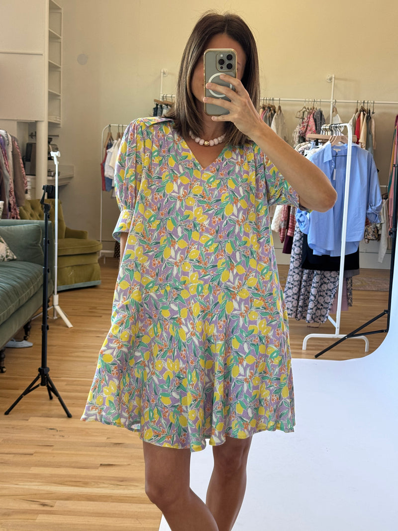 Citron Flowy Sundress