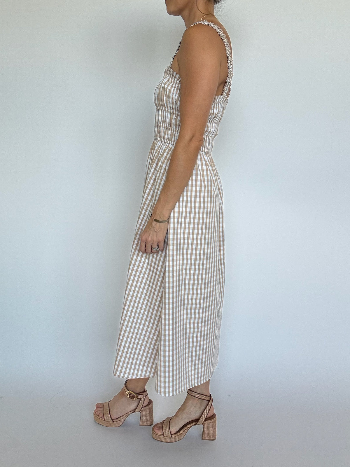 Isla Gingham Summer Staple Maxi Dress