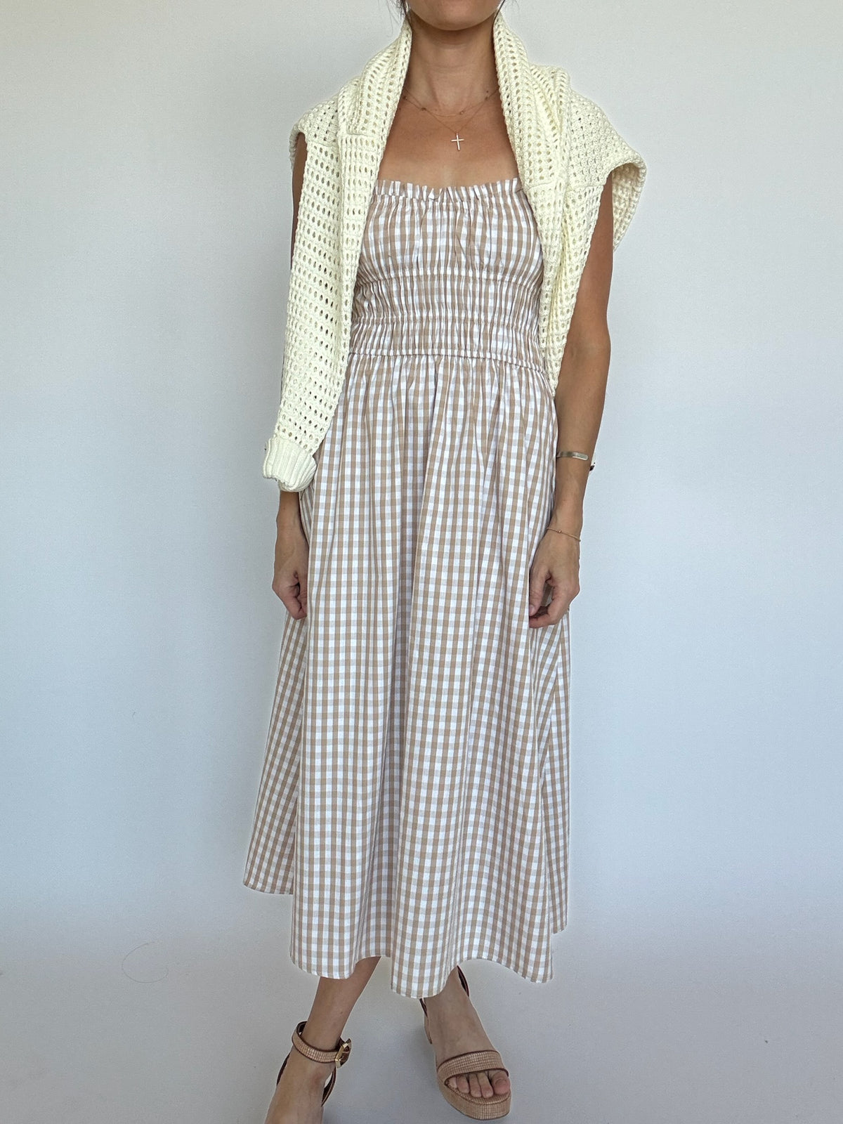 Isla Gingham Summer Staple Maxi Dress