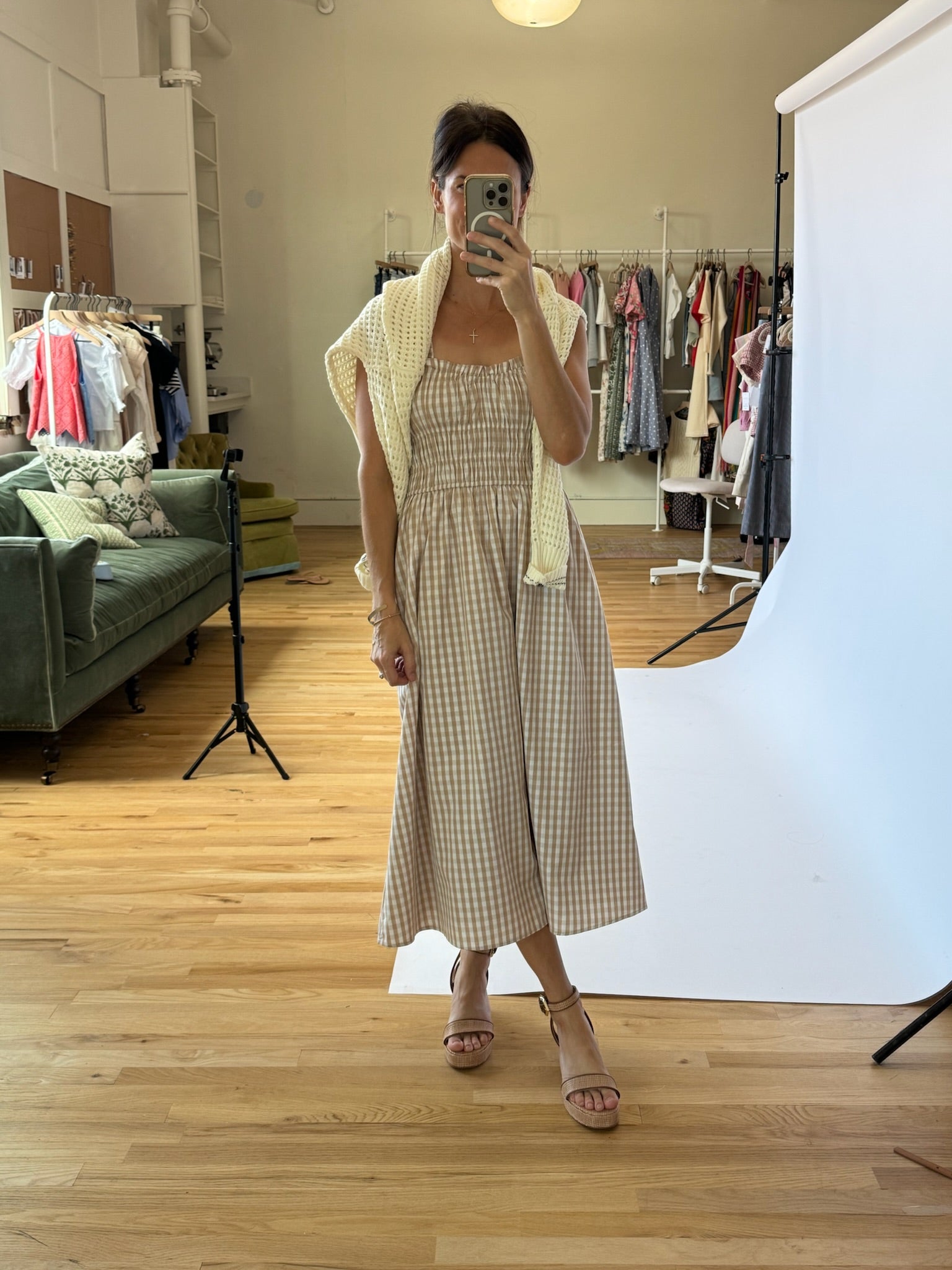 Isla Gingham Summer Staple Maxi Dress – Teddy + Rose